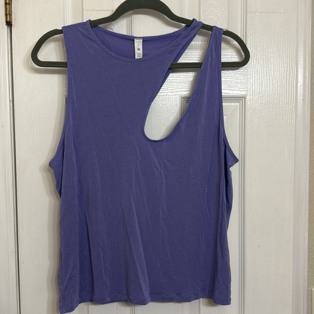 Lululemon Shoulder Cut-Out Yoga Tank Top
Dark Lavender